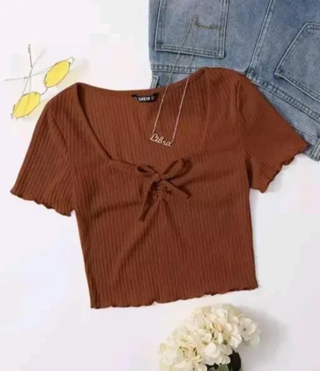 Stylish Deep neck crop for women