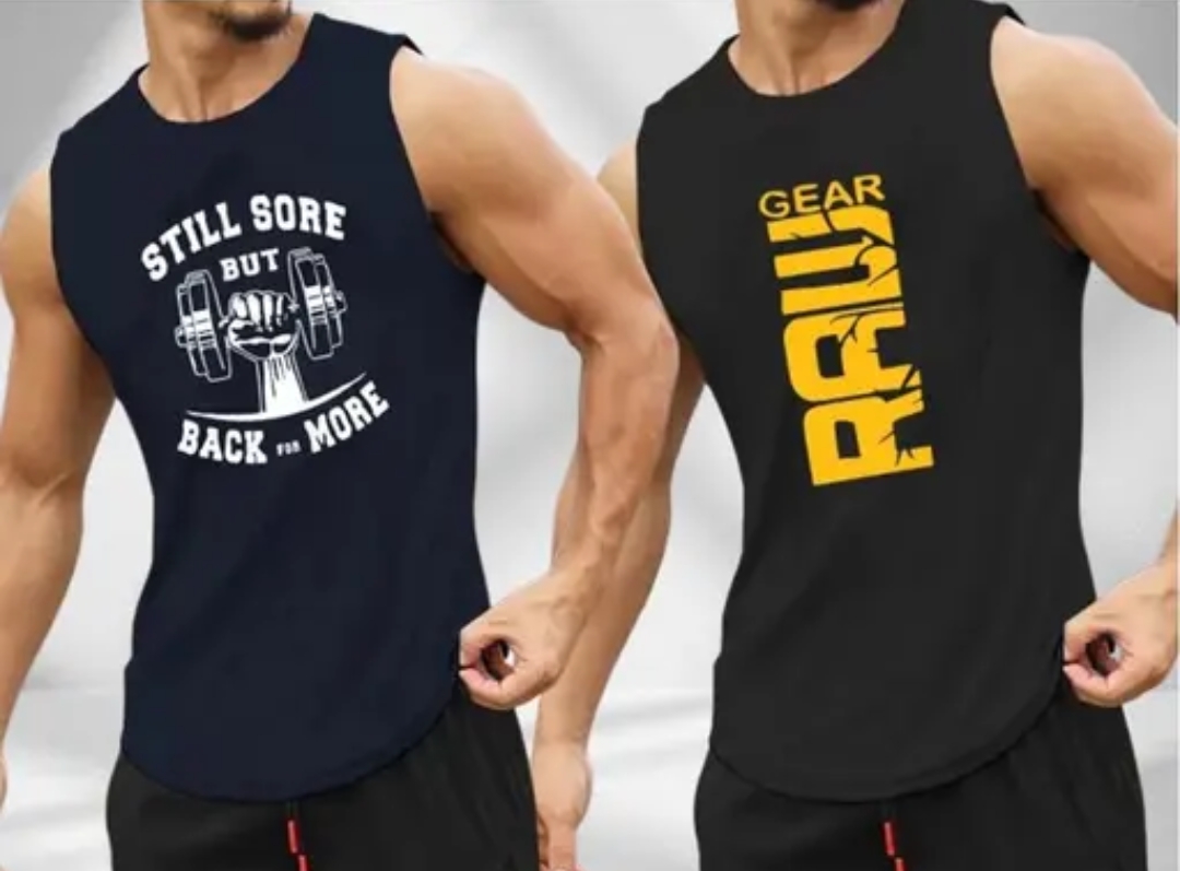 MENS GYM VEST COMBO (Pack of 2)