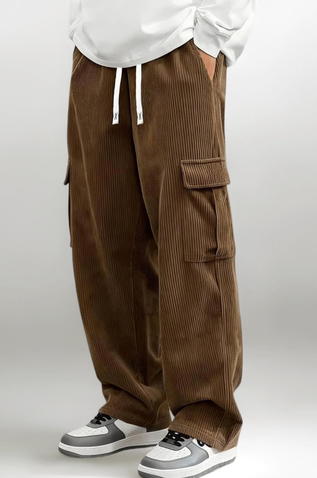 Samfor Pant for Men Casual Feel Cargo Joggers for Men – Loose Fit Utility Pants with 6 Pockets | Durable Outdoor & Hiking Trousers for man