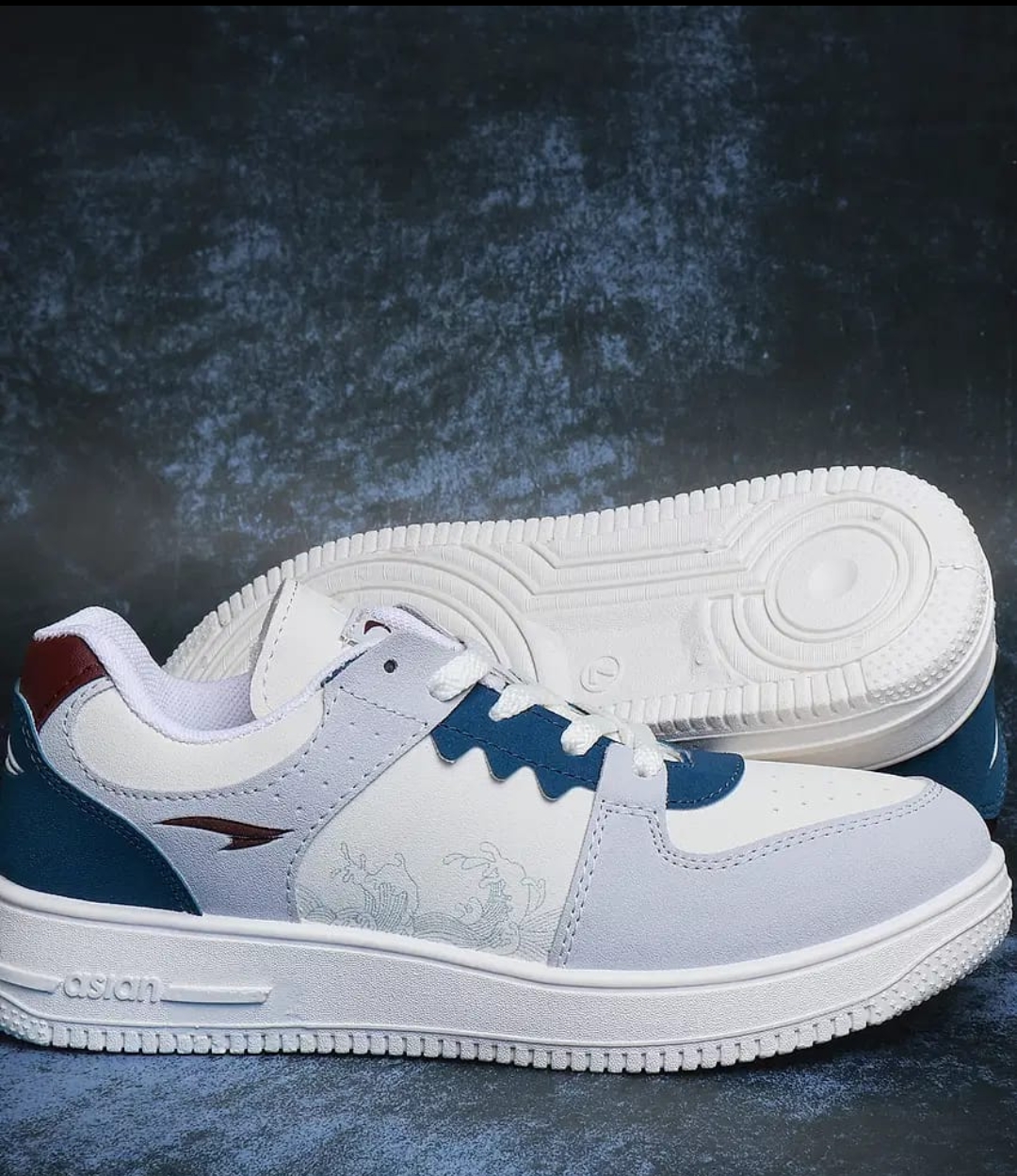 ASIAN THUNDER-07 Light Blue Men's Sneakers