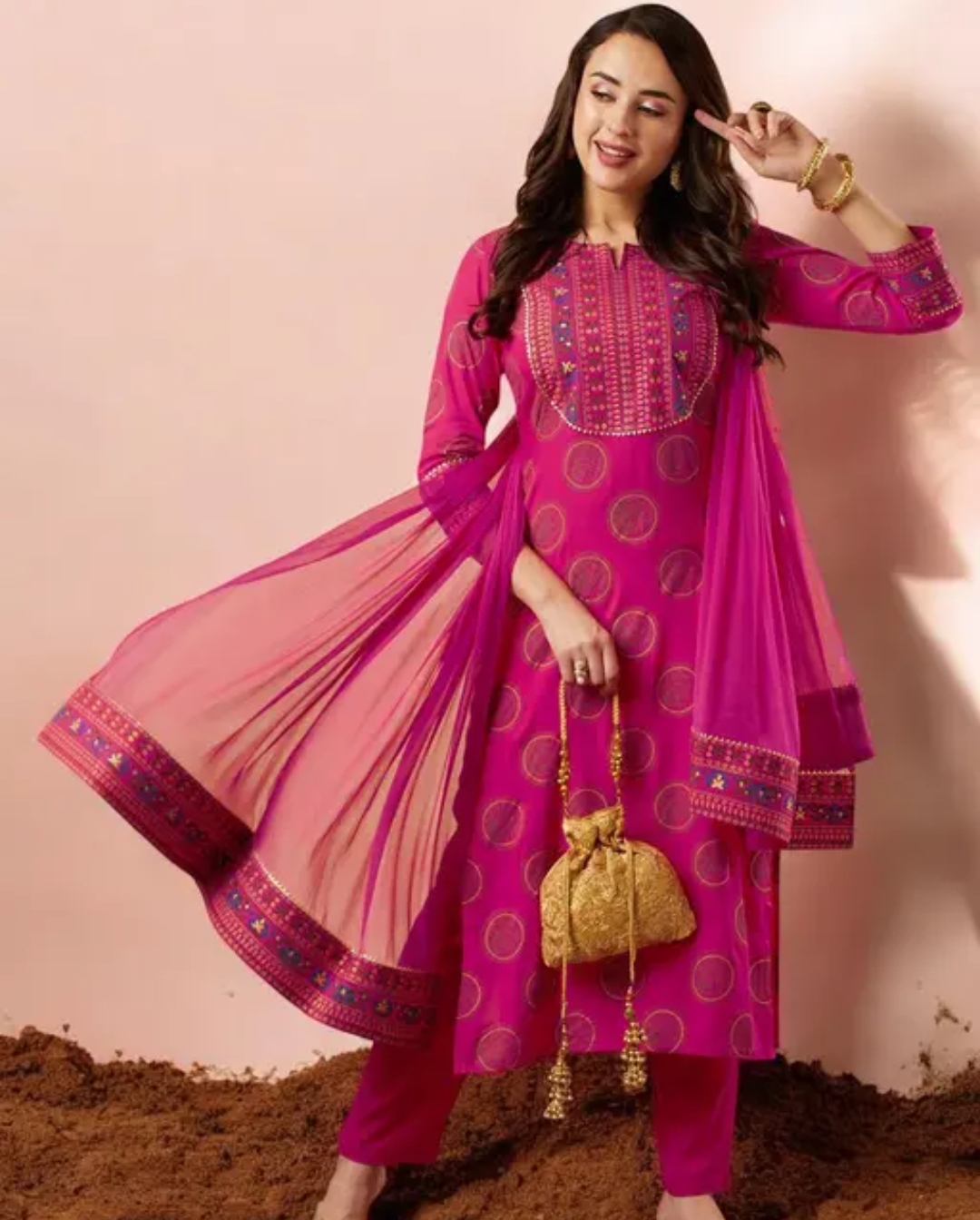 Partywear Kurta Sets with Dupattas