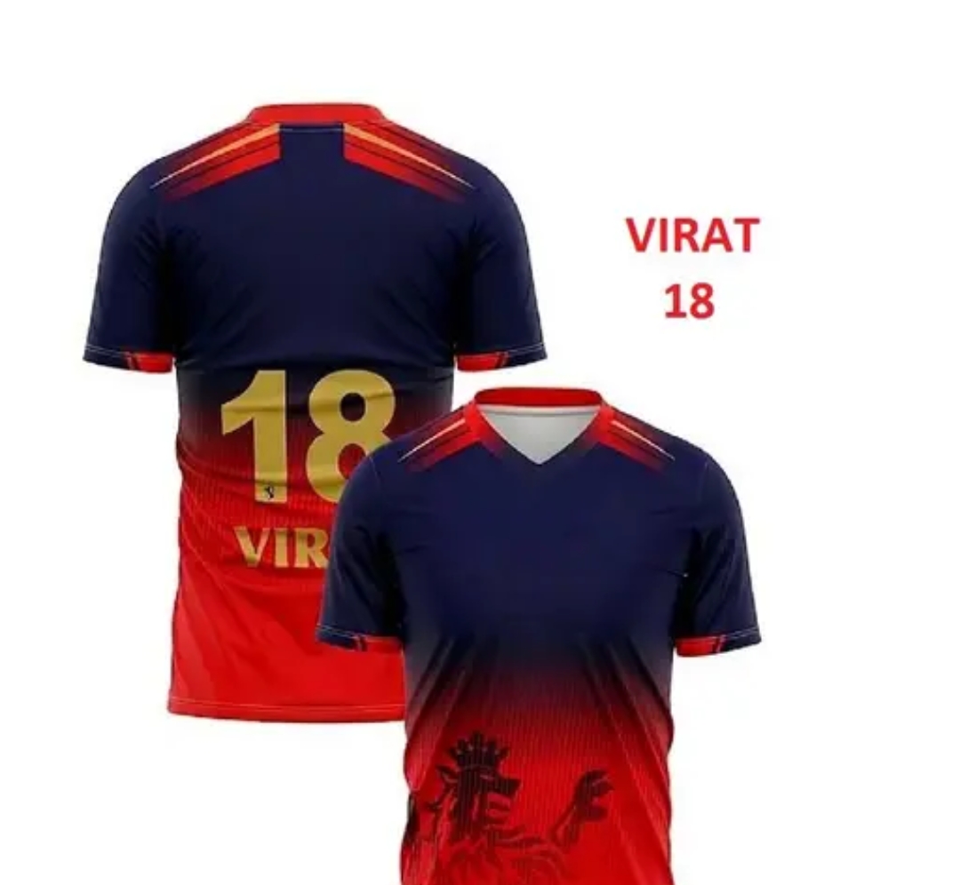 RCBs Jersey For Men, King Kohli Number 18