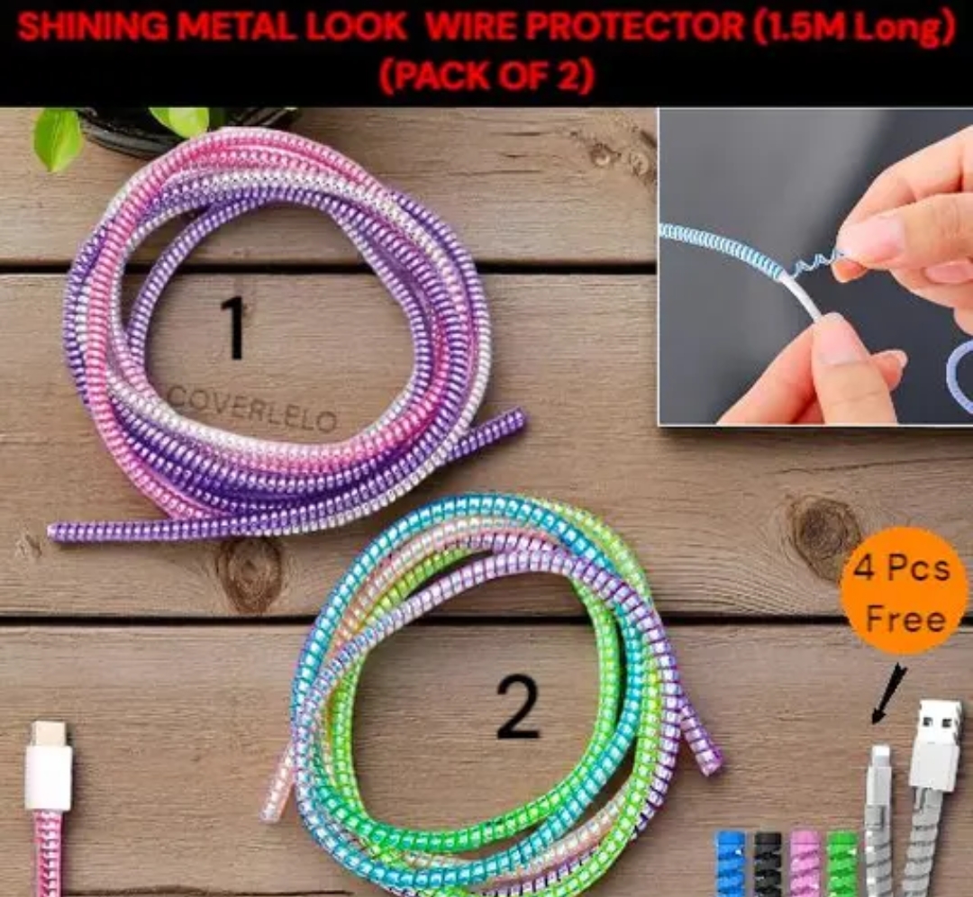(Pack of 2)Cable Protector and Data Cable Wings
