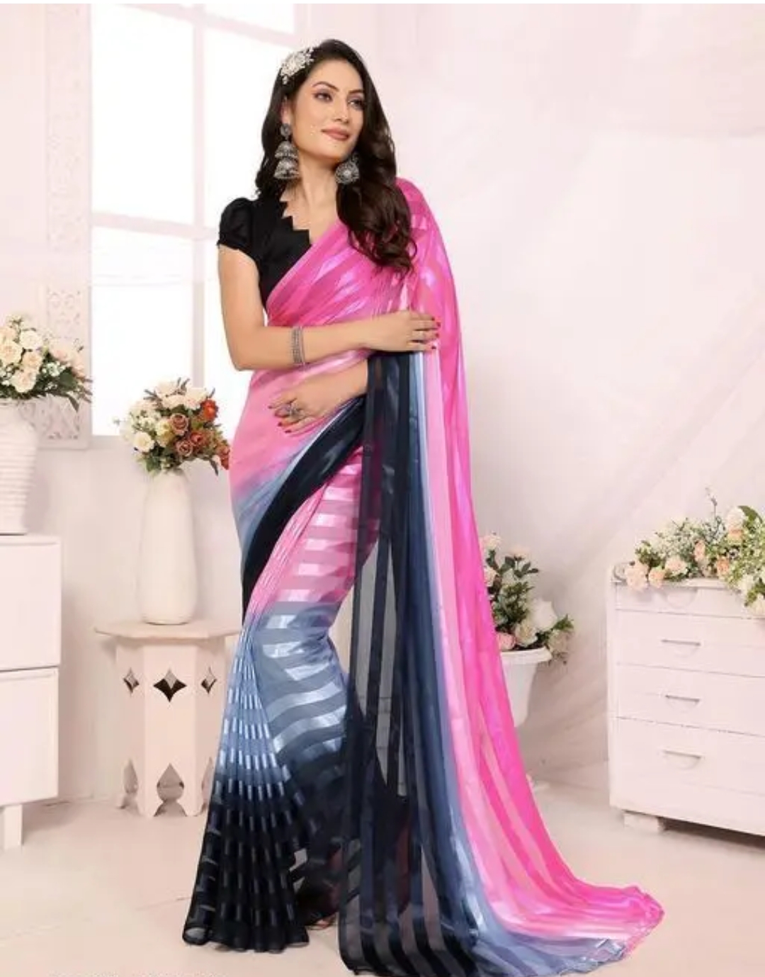 Premium Satin Silk Saree