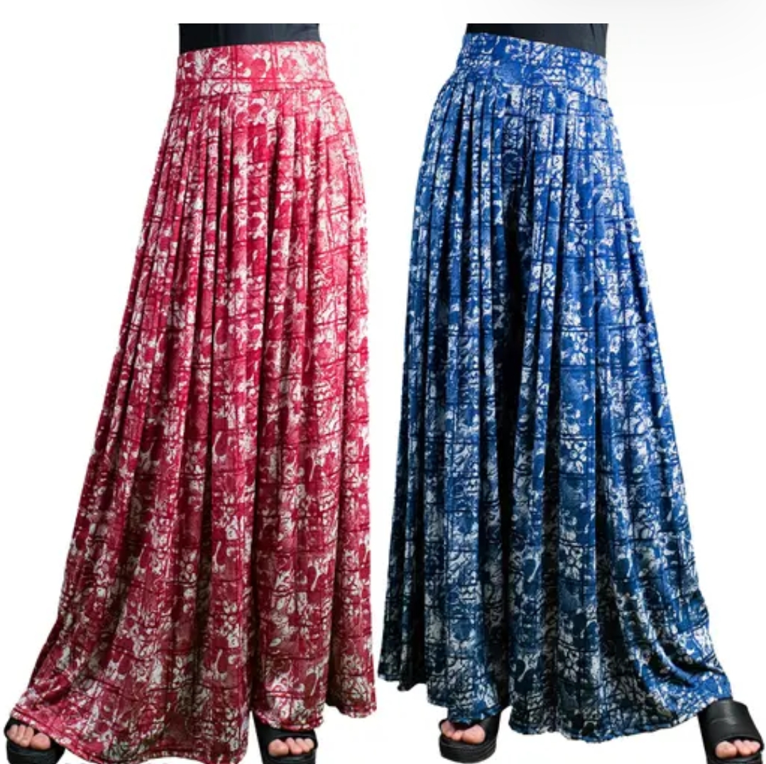 Women's Printed Relaxed Fit Palazzo