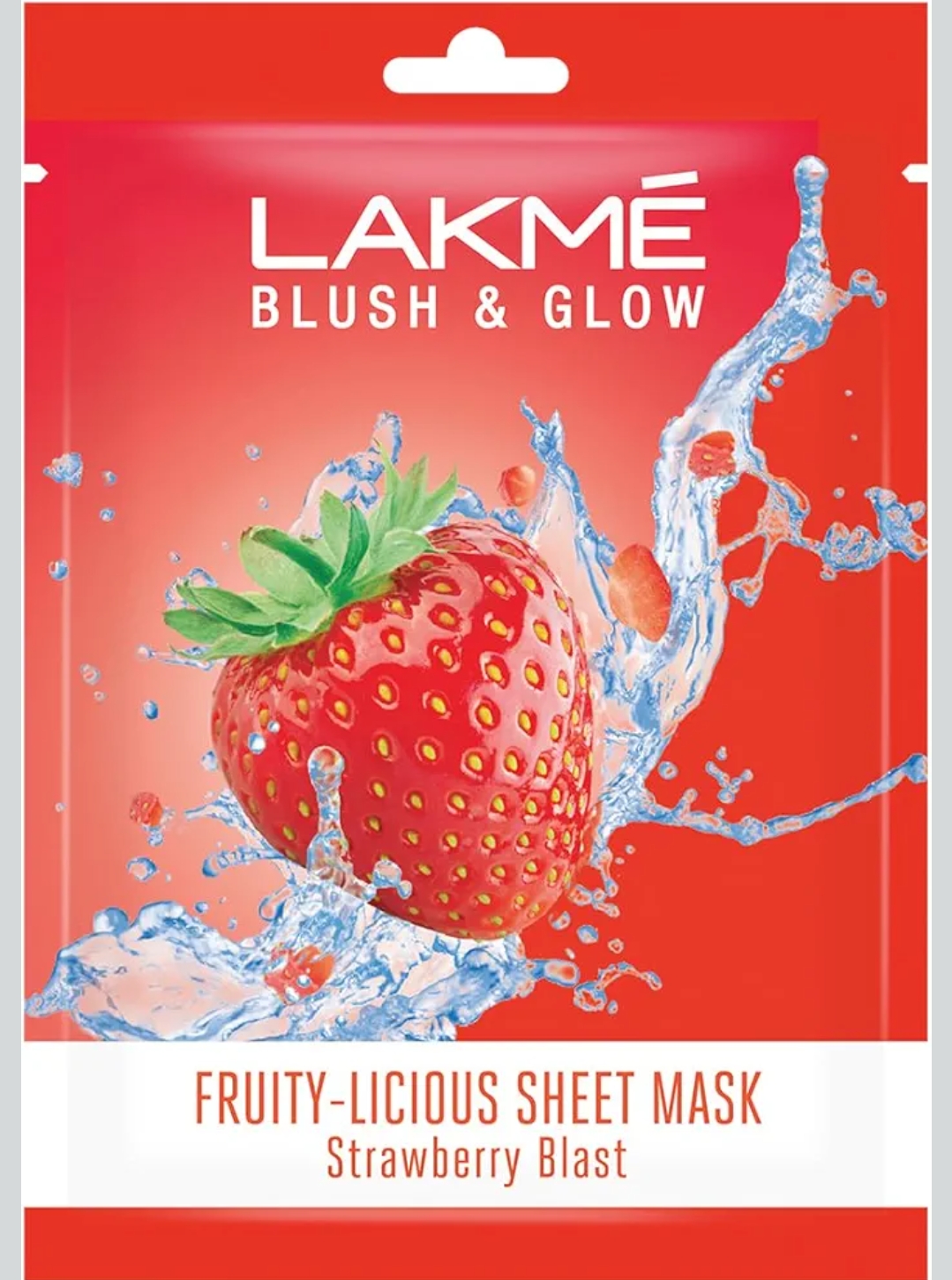 Lakme Blush & Glow Strawberry Sheet Mask|| 25 ml