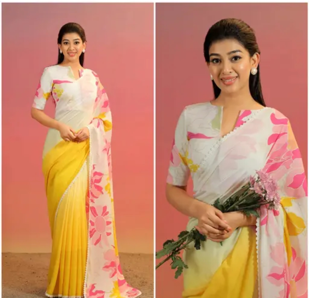 New Floral Printed Saree | Ready to wear sarees