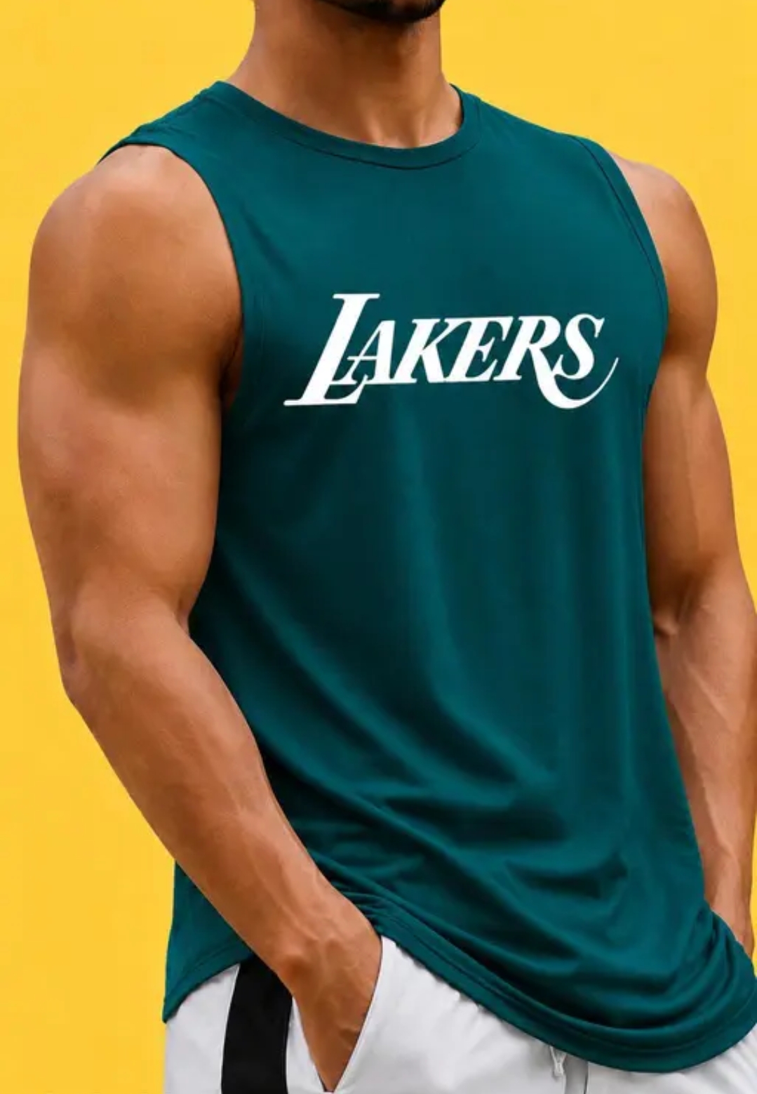 MEN GYM VEST/Men’s Gym Sleeveless Vest/Muscle Fit Sports T-Shirt