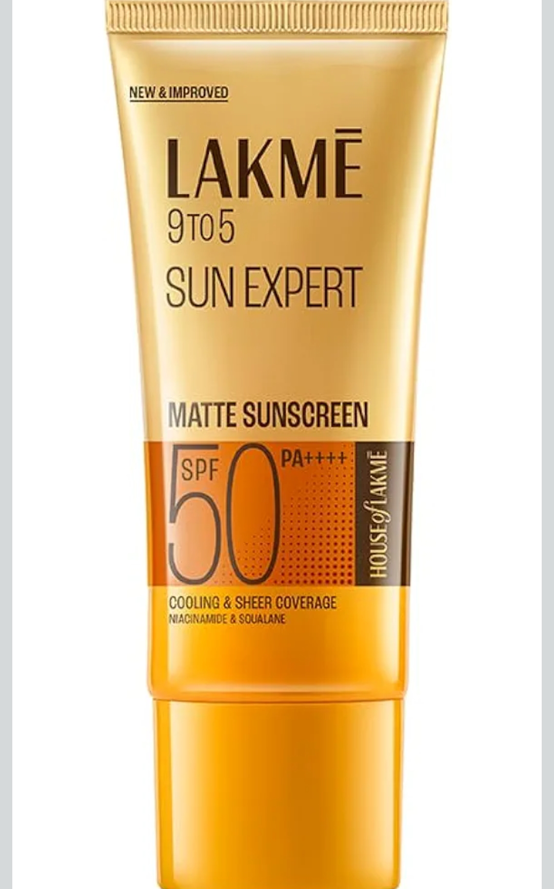 Lakme Sunscreen For Bright Skin, SPF 50 PA++++, Water Light, Niacinamide, In Vivo Tested,With New-Age UV Filters, Boosts Glow, Reduces Dullness & Dark Spots 100 ml